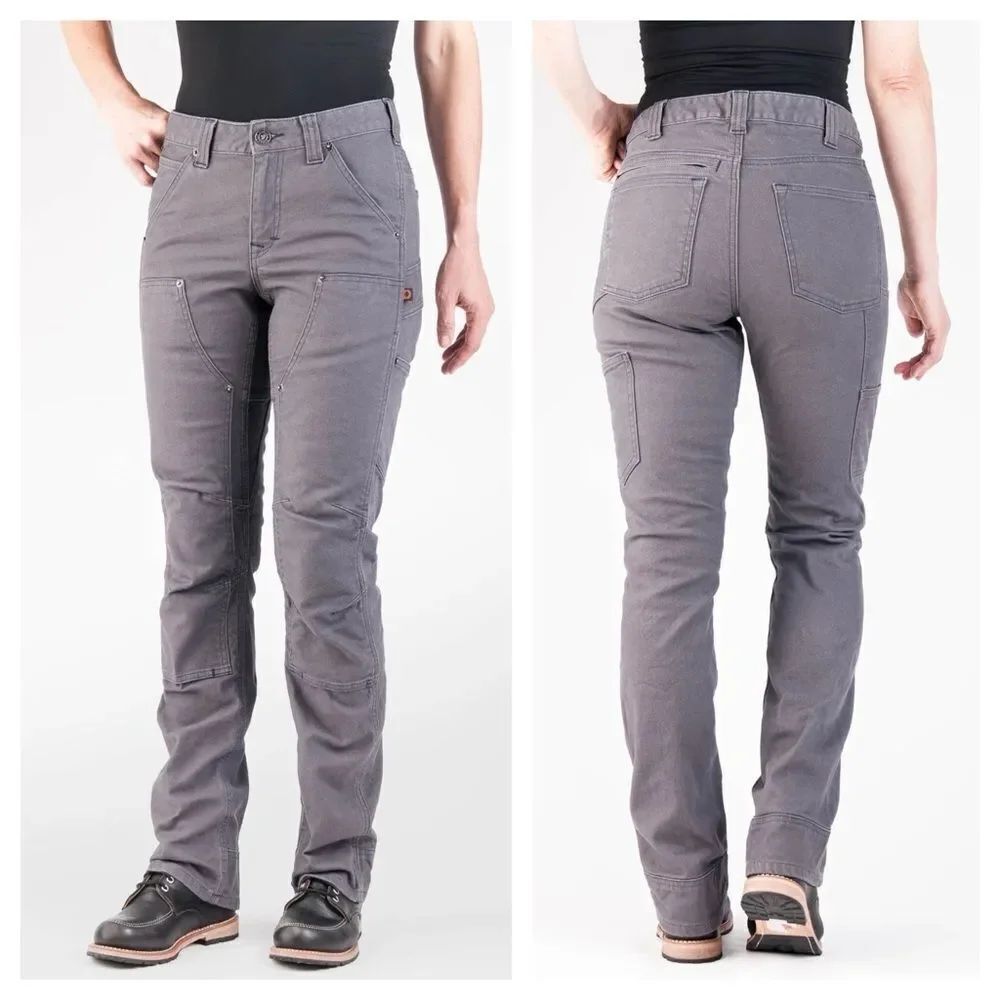Dovetail Workwear Britt Utility in Grey Canvas